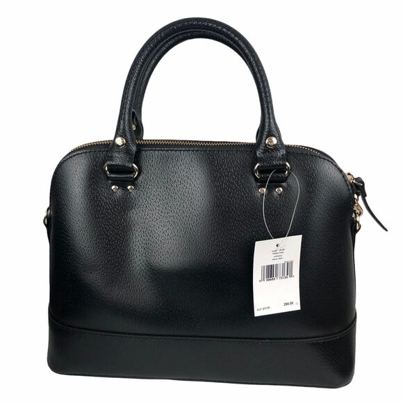 Kate Spade Small Rachelle Wellesley Satchel Black Crossbody Strap WKRU2485 NEW - Picture 2 of 7